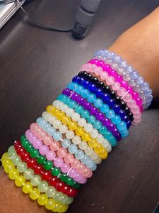 SOFIYA CRAFT Juego de Brazaletes Elásticos de Resina Acrílica Multicolor para Mujer, Diseño Geométrico Moderno para Fiestas - Product Image 1