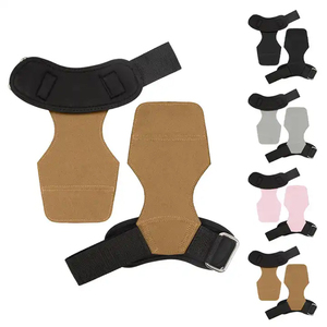 Sangles de poignet en cuir personnalisées pour la musculation et gants de gym antidérapants avec support de préhension pour soulevé de terre, powerlifting, musculation et fitness - Product Image 1
