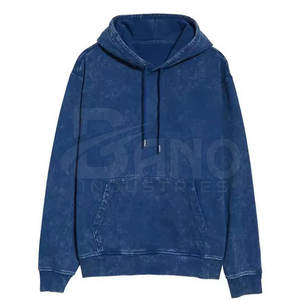 Sudaderas Casuales con Efecto Desgastado, 100% Algodón, Forro Polar, Ecológicas, con Logotipo Personalizado, Cálidas para Invierno - Product Image 5