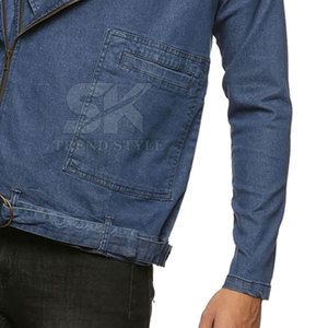 Veste en jean unie décontractée pour homme 2026 – Nouvelle mode streetwear confortable pour l'hiver - Product Image 6
