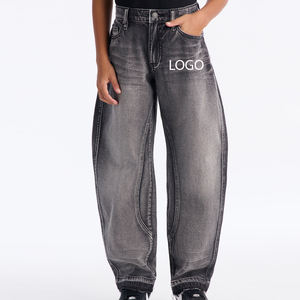 Ropa Casual Holgada de Moda Urbana para Niños con Diseño de Logotipo Personalizado, con Lazos para Cinturón y Cierre de Botón 2026 - Product Image 1