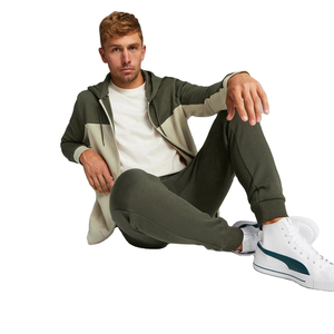 Ensemble de survêtement deux pièces personnalisé OEM pour homme, veste zippée, pantalon court, en polyester, coupe-vent - Product Image 6