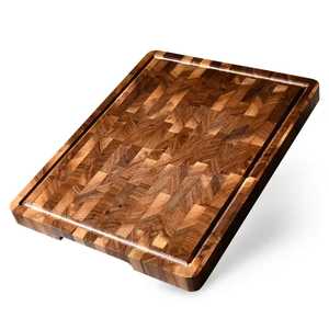 Juego de tablas de cortar de madera de acacia, tabla de charcutería, bandeja para servir queso, para cocina, restaurante, hogar - Product Image 4