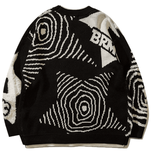 Custom OEM ODM <b>Men</b> Print <b>Mens</b> Sweaters Cotton Knitwear Jacquard <b>Mens</b> Sweaters Pullover Manufacturer Crew Neck <b>Long</b> Sleeve Knit M - Product Image 2