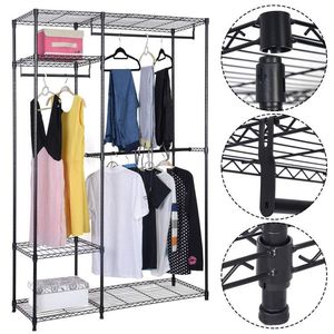 Portaoggetti portapacchi portaoggetti in acciaio portatile Organizer guardaroba Organizer - Product Image 4