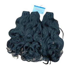 Extensiones de Cabello Humano Vietnamita Virgen en Oferta, Cabello Natural Ondulado en Trama, Paquete de Cabello de Alta Calidad, Color Negro Natural - Product Image 5
