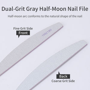 Double-Sided Emery <b>Nail</b> File 180 Grit Reusable Sandpaper <b>Nail</b> Care Tool 25PCS Straight Pattern - Product Image 4