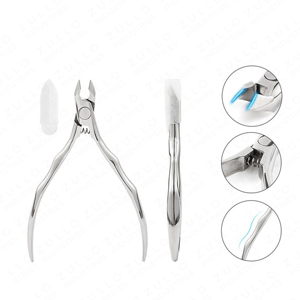Coupe-cuticules professionnel en acier inoxydable à haute teneur en carbone, robuste, pour les soins des ongles des orteils, des doigts et l'utilisation en salon - Product Image 3