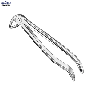 Pinzas de Extracción Manuales de Marca Personalizada, Versión en Inglés, Certificación CE Clase I, Anatómicas Plateadas, Tamaño 33A - Product Image 1