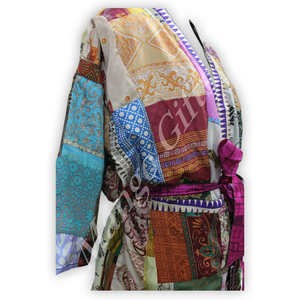 Veste élégante en soie à manches longues pour les occasions spéciales, les mariages, les soirées, la mode décontractée et les occasions spéciales. - Product Image 4