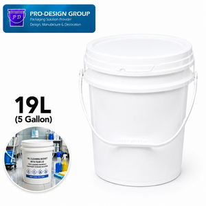 19L Cleaning <b>Bucket</b> <b>with</b> Tear <b>Lid</b> for Cleaning Chemicals, Leakproof Storage Solution - Product Image 1