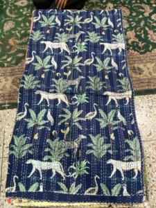 Premium Cotton Handmade Kantha Quilt Bedcover Crafted for Everyday <b>Comfort</b> Elegant Interiors and Decorative Home Styling - Product Image 1