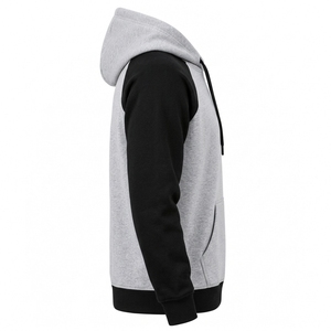 Sweat à capuche en molleton raglan pour homme, conçu avec un tissu chaud, des manches ergonomiques et une capuche pratique pour les journées fraîches et les moments décontractés. - Product Image 3