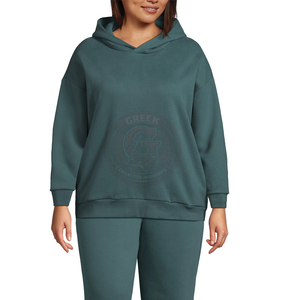 Sudadera con Capucha de Corte Holgado para Mujer, en Algodón Suave, con Silueta Moderna para Fines de Semana y Uso Diario - Product Image 5