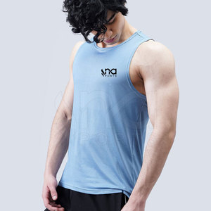 Custom Logo <b>Men</b> Tank Top Cotton Polyester Fabric Breathable Summer Fitness <b>Gym</b> Athletic <b>Vest</b> Gear Lightweight - Product Image 3