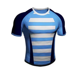 ชุดรักบี้แบบกำหนดเอง ชุดทีมกีฬา เสื้อรักบี้แบบซับลิเมชั่น ระบายอากาศได้ดี ไซส์ใหญ่ เสื้อรักบี้ชาย - Product Image 2