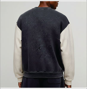 เสื้อฮู้ดดี้ผ้าฟลีซหนานุ่มสำหรับผู้ชาย ฤดูหนาว ขายส่ง OEM ผ้าฝ้าย 100% GSM สูง ไซส์ใหญ่พิเศษ ปักลายตามสั่ง สไตล์สตรีทแวร์ - Product Image 4