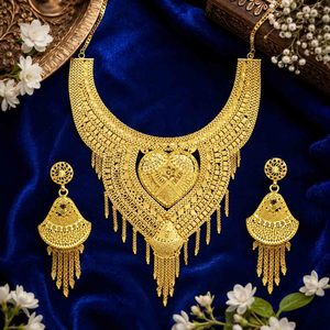 Wholesale 14K18K24K Micron <b>Gold</b> Dubai Style Bridal Long Jewelry <b>Set</b> Fashion Jewelry <b>Sets</b> Traditional Turkish Design Jewelry <b>Set</b> - Product Image 2