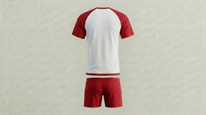 Conjunto Deportivo de Fútbol para Hombre, Camiseta y Pantalones Cortos de Poliéster, Transpirable, Ligero, Ropa Deportiva de Entrenamiento, Logotipo Personalizado - Product Image 2