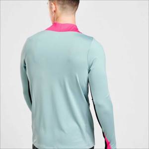 Camiseta de Entrenamiento de Fútbol para Hombre, Cierre de Cremallera 1/4, Manga Larga, Deportiva, de Secado Rápido, para Gimnasio, Ropa Deportiva de Verano - Product Image 3