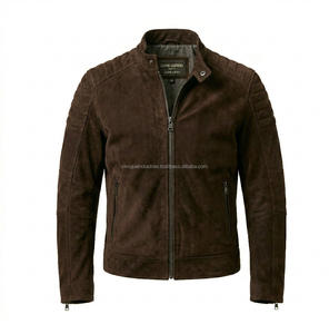 Nueva Chaqueta Bomber de Cuero Vintage para Hombre, Corte Slim, Textura Granulada, Impermeable, Resistente al Viento, Hecha a Medida, OEM - Product Image 1