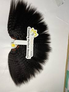 Hot Kinky Straight Yaki Style 100% paquets de cheveux vierges vietnamiens bruts non transformés Extensions de trame cheveux de couleur naturelle - Product Image 6