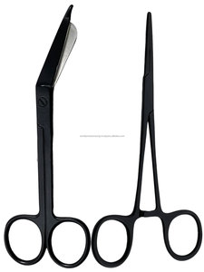 Tijeras Quirúrgicas Rectas con Recubrimiento de Fluoruro Negro, Hemostato para Cirugía General, Instrumento Manual con Certificación CE Clase II - Product Image 4