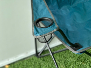 Portable léger en acier inoxydable chaise de jardin Design moderne en plein air pliant Camping chaise porte-gobelet accoudoir pour la plage - Product Image 5