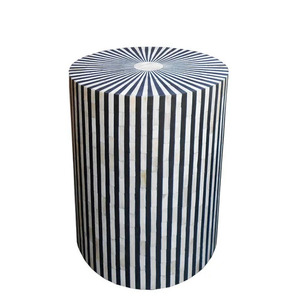 Taburete de Última Moda con Diseño Elegante y Ecológico, Hecho a Mano con Incrustaciones de Hueso y Madreperla para Uso en el Hogar y Hoteles a Precio de Mayoreo - Product Image 1