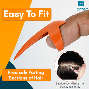 Top Trendy <b>Product</b> Orange Finish Stainless Steel <b>Hair</b> Parting Ring Curved Salon <b>Styling</b> Tool Wholesale Beauty Accessory - Product Image 5