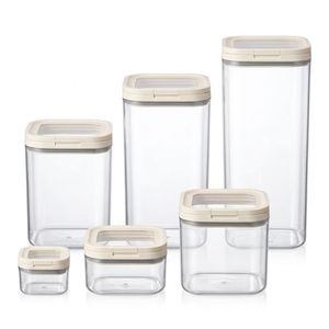 Airtight Food <b>Storage</b> <b>Container</b> Square Plastic 1L-3L Clear <b>Stackable</b> with Airtight Lid for Kitchen Pantry Vietnam Factory - Product Image 2
