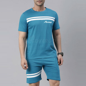 Ensemble court pour homme de qualité supérieure, confortable, en coton, pour la maison et un style de vie décontracté - Product Image 5