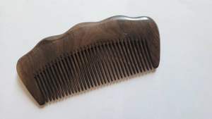 Peigne antistatique en corne naturelle pour démêler les cheveux, lisser les cheveux et les soins quotidiens. - Product Image 5