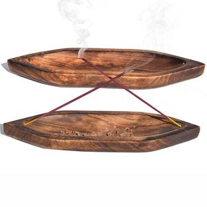 Quemador de Incienso de Madera Indio Ecológico Hecho a Mano de Primera Calidad, Personalizable, Elegante y Duradero para el Hogar - Product Image 3
