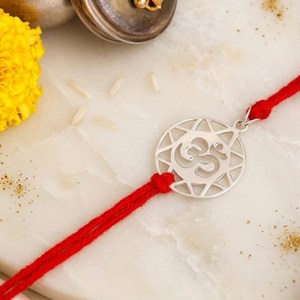 Pulsera Rakhi de Plata de Ley 925 para Raksha Bandhan, para Hermano, para Él, Pulsera de Lujo Hecha a Mano para Rakshabandhan - Product Image 6