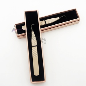 Colección de Pinzas para Extensión de Pestañas RMI con Caja, Logotipo Personalizado, Agarre de Diamante, Acero Inoxidable, Pinzas Rainbow Drip al por Mayor - Product Image 6