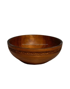 Tazón de Madera de Acacia Real, Ecológico, Moderno, de Lujo, Hecho a Mano, Ligero, Reutilizable y Portátil para Servir en Bodas y Eventos - Product Image 1
