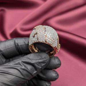 Pendentif globe VVS1 Moissanite serti de pierres, finition or rose, pour hip-hop, en argent 925, bijoux fins, pendentifs et breloques - Product Image 4