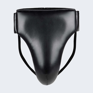 Protège-entrejambe de boxe personnalisé en cuir PU pour homme, équipement de protection pour adultes, équipement de sécurité sportive, couleur unie, fermeture auto-agrippante - Product Image 3