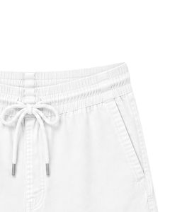 Shorts de plage pour hommes personnalisés, blancs, décontractés, avec cordon de serrage, bermudas, séchage rapide, légers, pour les vacances - Product Image 3