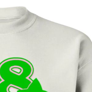 เสื้อสเวตเชิ้ตคอกลมสีขาว 08 ลายกราฟิกสาวสวย แขนยาว ปลายแขนริบ ผ้าฟลีซลำลองสำหรับผู้หญิง แฟชั่นสตรีทแวร์ - Product Image 4