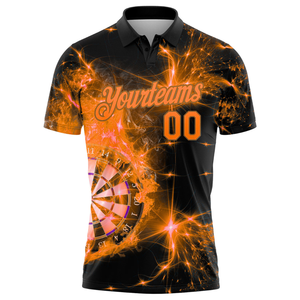 เสื้อดาร์ทแขนสั้นผู้ชายไซส์ใหญ่ ผ้าโพลีเอสเตอร์ 100% ระบายอากาศ แห้งเร็ว ป้องกันรังสียูวี พิมพ์ลายดิจิตอลตามสั่ง - Product Image 1