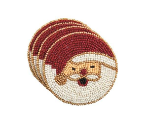 Sous-verres brodés de perles rondes avec une finition magnifique – Collection élégante de sous-verres brodés à la main en perles - Product Image 4