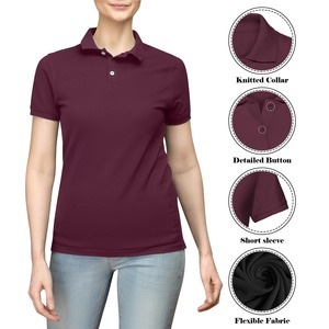 High-quality Women's Plain Polo <b>T</b>-<b>shirt</b> Women's Short-sleeved Fitted <b>Collar</b> Casual <b>T</b>-<b>shirt</b> Business <b>Shirt</b> - Product Image 3