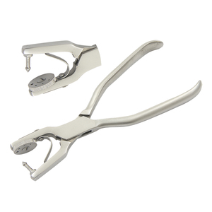 1.5mm Stainless Steel Pin Punch Plier 140mm Spring <b>Plain</b> Grip Handles Jewelry Making Hole Punch <b>Tool</b> Metal Circlip Cutting OEM - Product Image 1