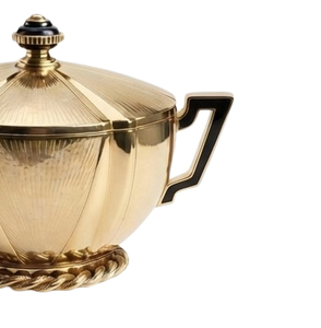 Vajilla para el Hogar, Sopera Dorada, Vajilla para Restaurante, Sopera para Servir Deliciosas Sopas - Product Image 4