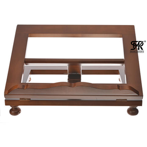 Support de lecture réglable et pliable en bois éco-responsable fait main, robuste, pour Coran, Bible, livre de cuisine, ordinateur portable et bureau - Product Image 4