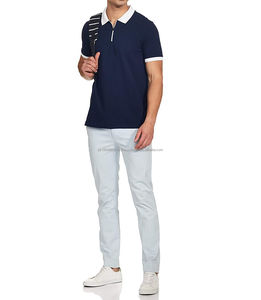 Chemises polo à impression personnalisée Nouveau polo à manches courtes pour homme Couleur unie Respirant et confortable Streetwear OEM - Product Image 5