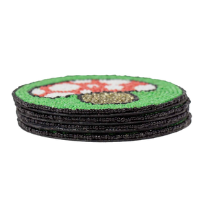 Embroidery <b>Glass</b> Beads Polyester Coasters Placemats by Creative Art Zone - Product Image 2