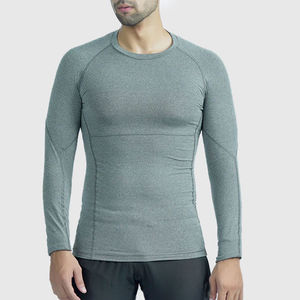 Men Gym Wear Workout Compression T Shirt Lightweight Breathable Quick Dry Regular Fit Short Sleeve Fitness Training Custom <b>Logo</b> - Product Image 1